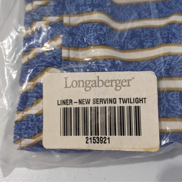 New Longaberger Hanukkah Set Serving Liner Twilight & Basket Tie On Ornament - Picture 3 of 12
